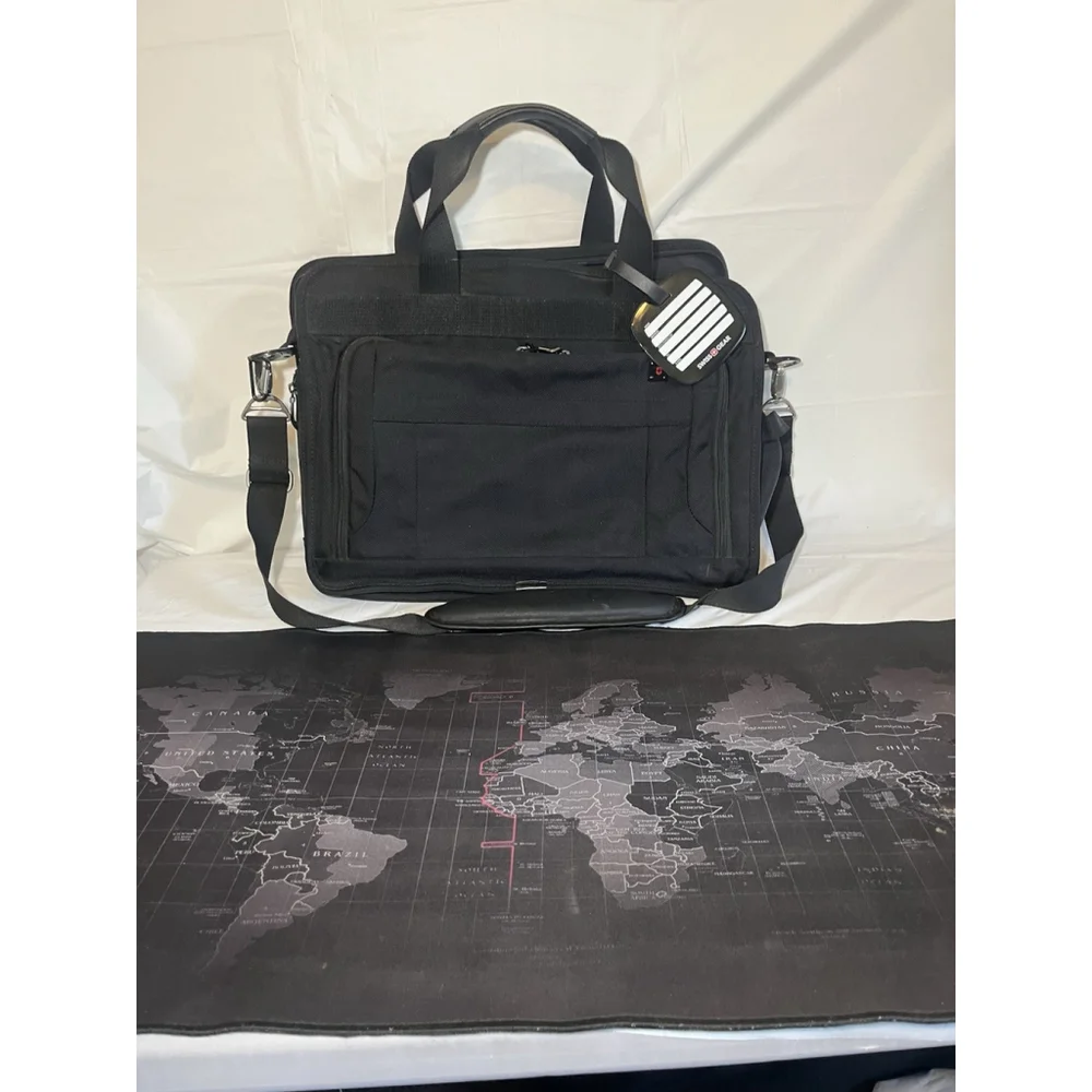 Victorinox X-Large Black Ballistic Nylon Expandable Laptop Briefcase